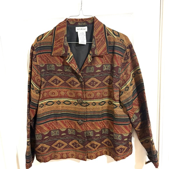 White Stag Jackets & Blazers - White Stag Multicolor Striped Blazer